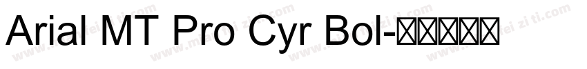 Arial MT Pro Cyr Bol字体转换
